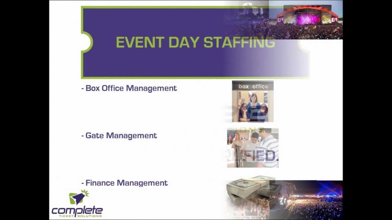 Event Day Staffing by Complete Ticket Solutions